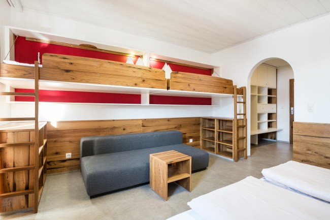 Der Raum in unseren Zimmern wird sinnvoll genutzt.